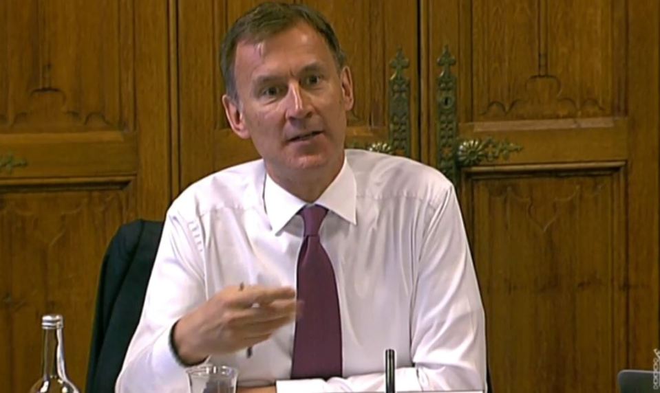 Jeremy Hunt discussed the coronavirus crisis today