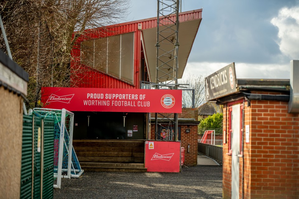  The main stand after its renovation, and the outside bar that has proved a massive hit with fans