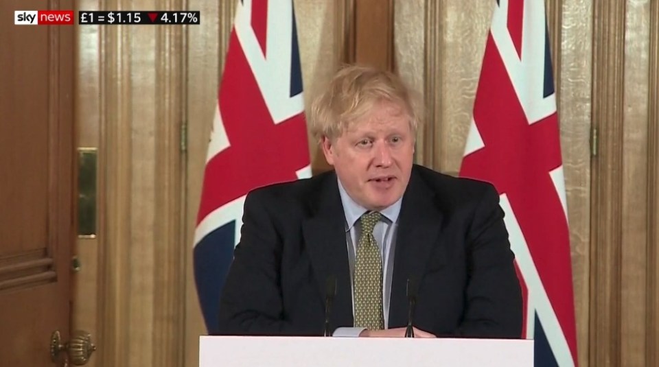  Boris Johnson said exams would not go ahead later this year