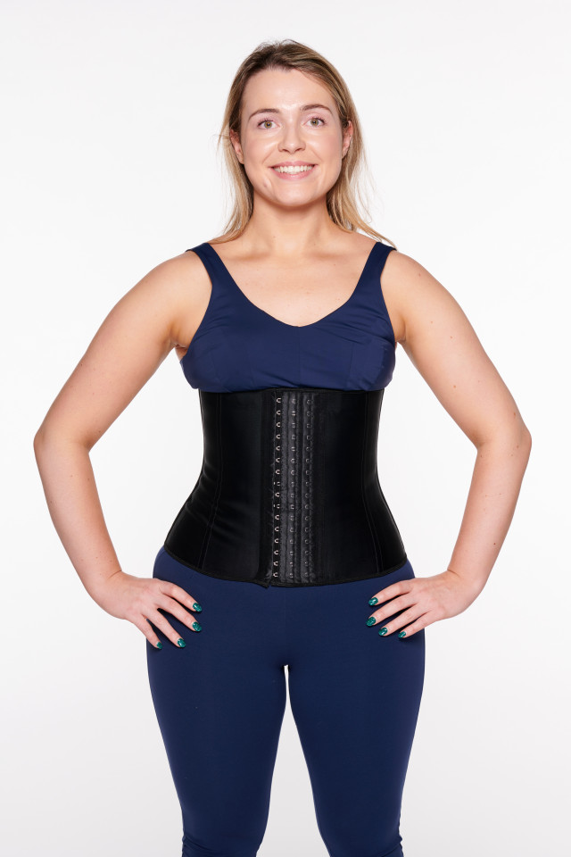  The waist trainer acts like an external gastric band - so you can't comfortably eat as much