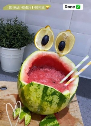 This watermelon monster was popular among her boys