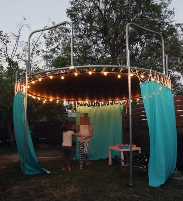 You could even try turning your trampoline upside down