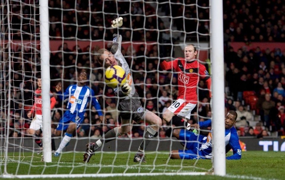  Wayne Rooney's best goal is this strike against Wigan, according to the Manchester United legend