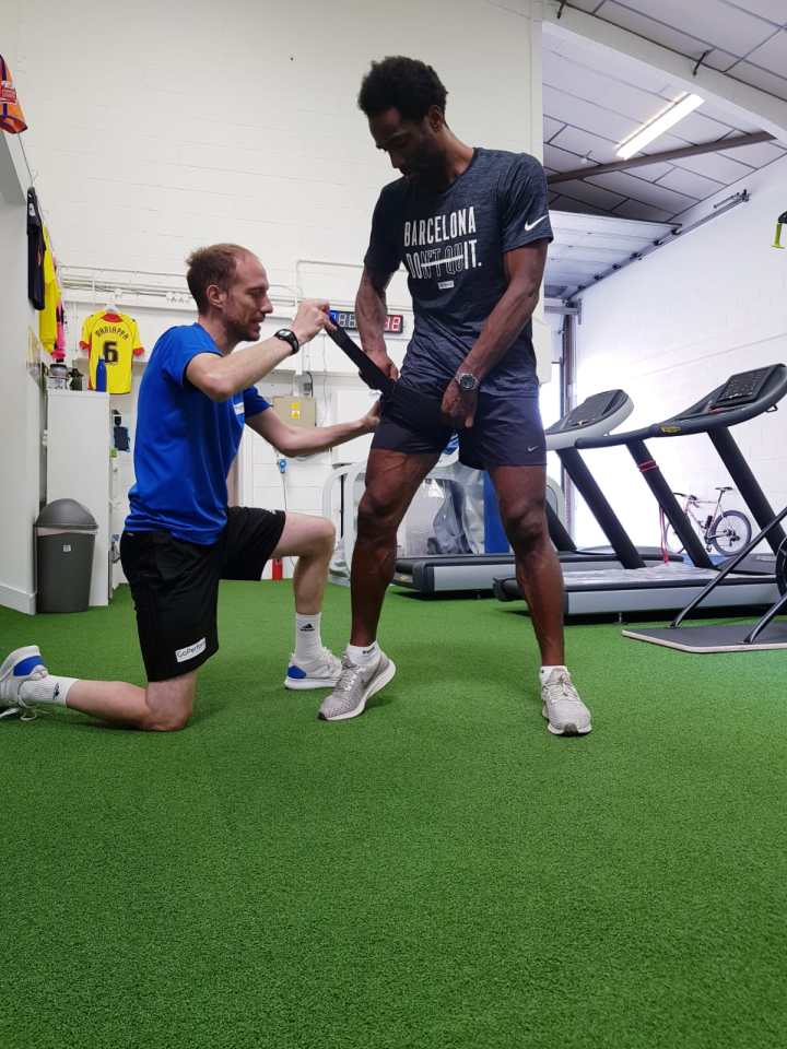  Physio Luke Anthony and Cameron Jerome training at GoPerform