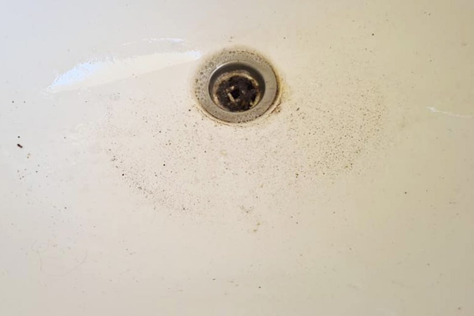 She shared a clip online showing the dirt and grime which was left behind after a steam clean 