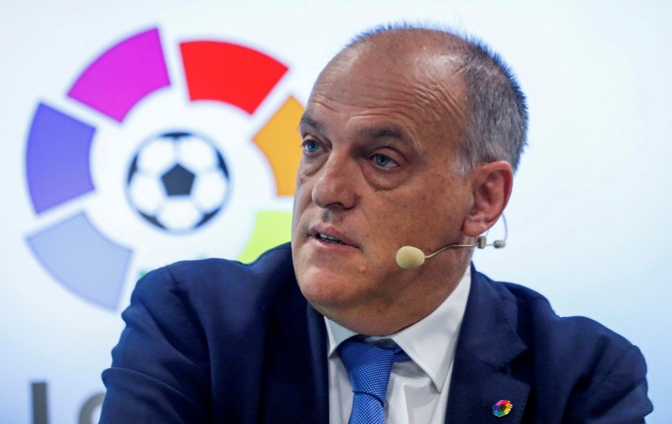  Javier Tebas says the LaLiga season could restart in June