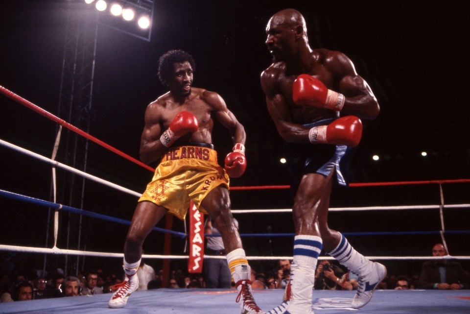  Marvin Hagler beat Hearns after three rounds of non-stop brutality