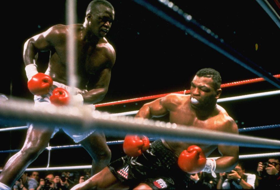  Buster Douglas knocked out Mike Tyson in the greatest upset in boxing history