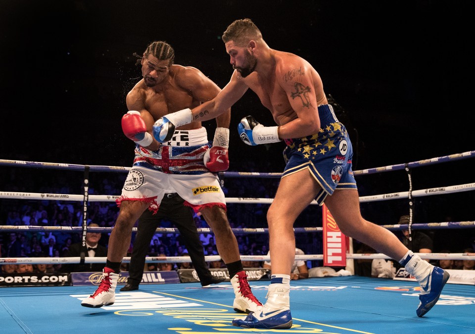  Tony Bellew enjoyed two colossal encounters with fellow Brit David Haye