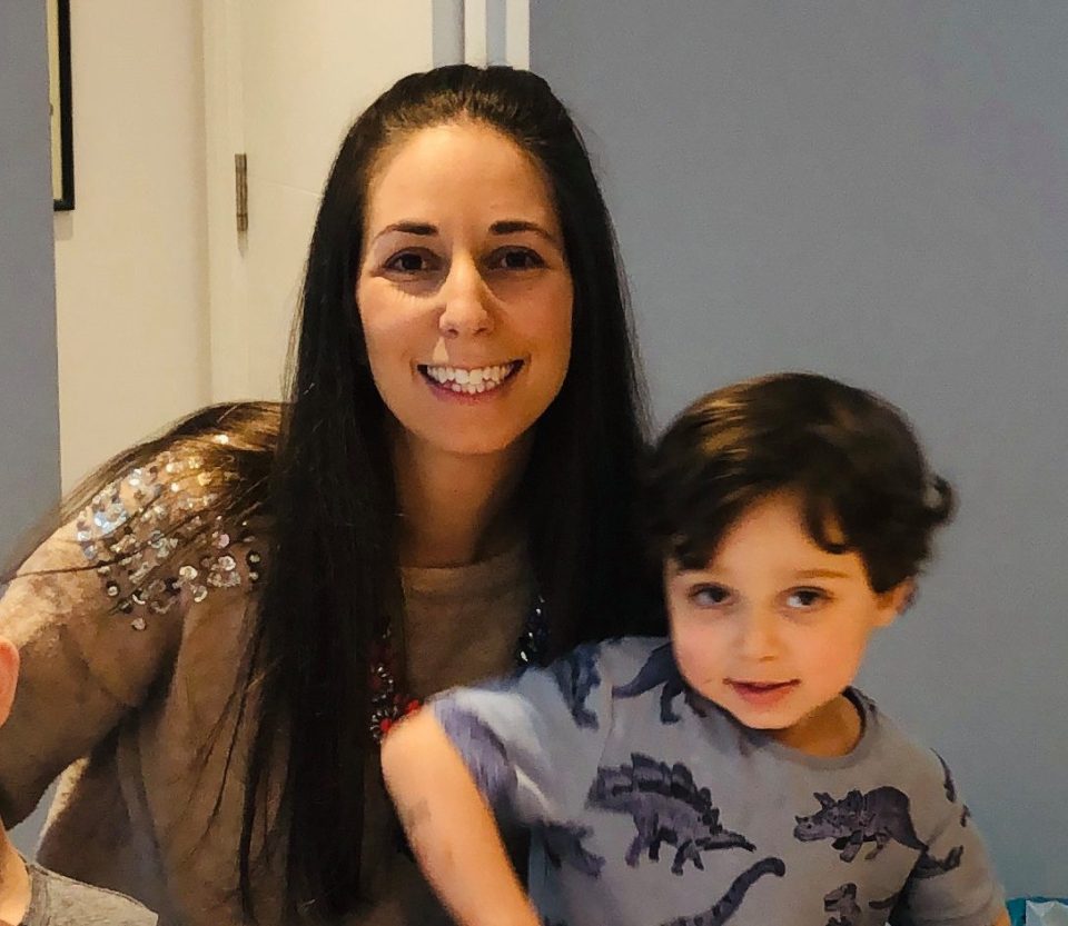  Natasha Gee with son Jake, who would usually go to nursery during the week