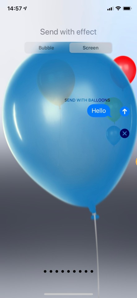  Type 'happy birthday' to send someone balloons