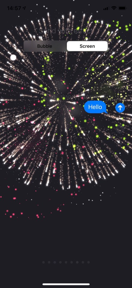  Messaging someone 'happy new year' will set off a firework display