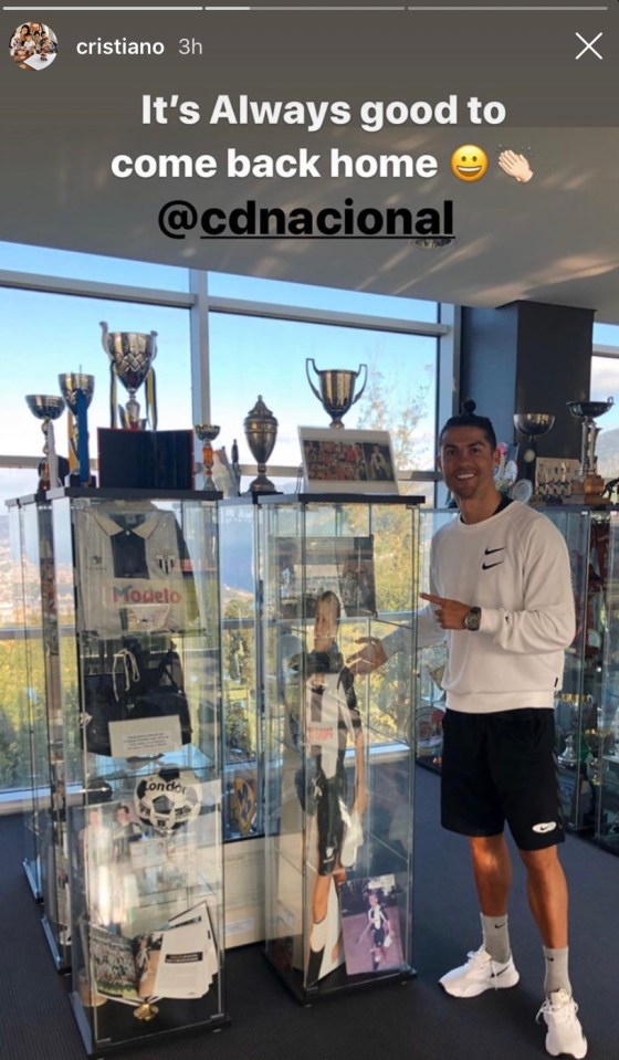  Cristiano Ronaldo has taken a trip down memory lane