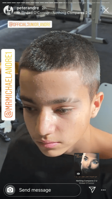  Peter Andre shaved son Junior's head