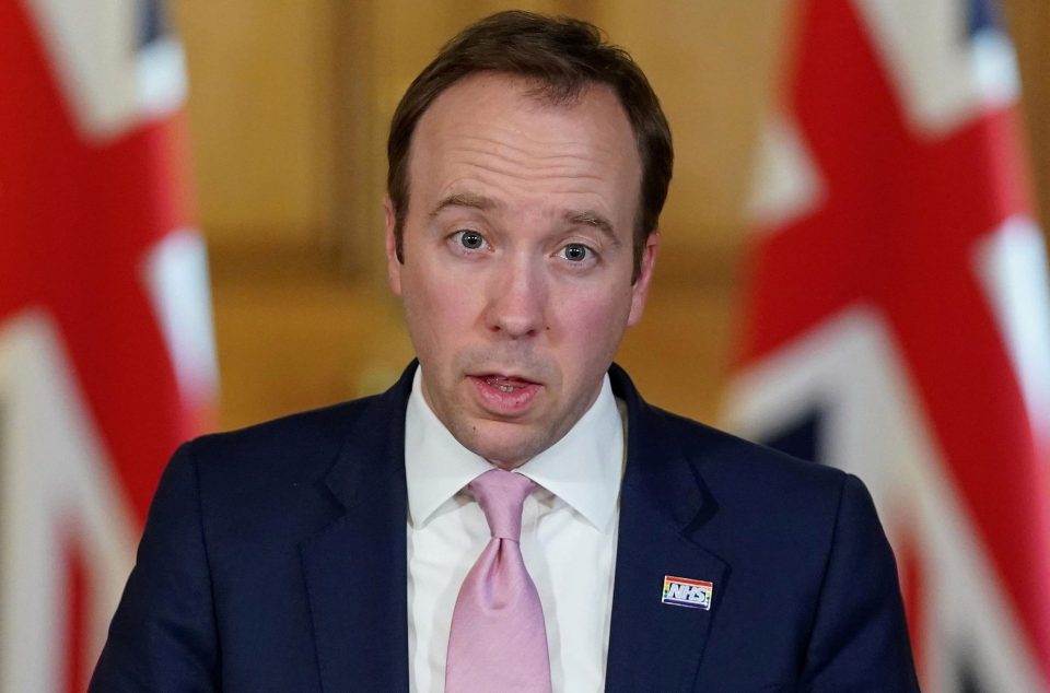 Matt Hancock said key workers will be tested to get Britain back on its feet