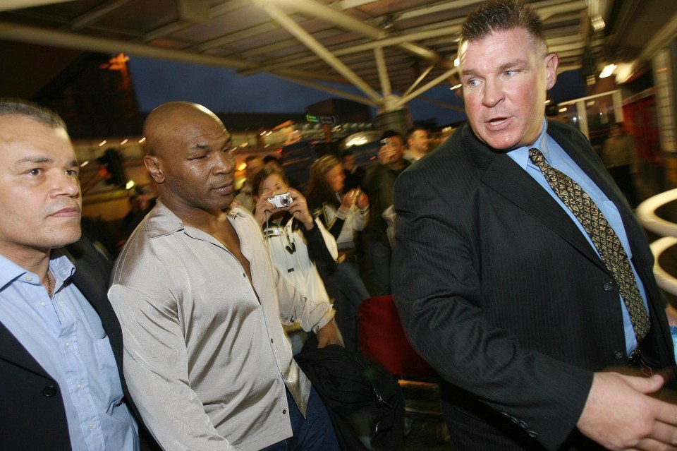 Egan, right, grew very close to Tyson