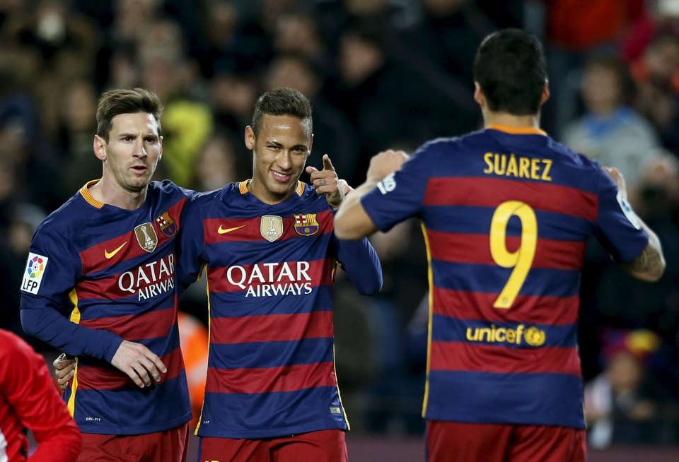  Messi, Luis Suarez and Neymar formed one of the most deadly strike forces in football during their time together at the Nou Camp