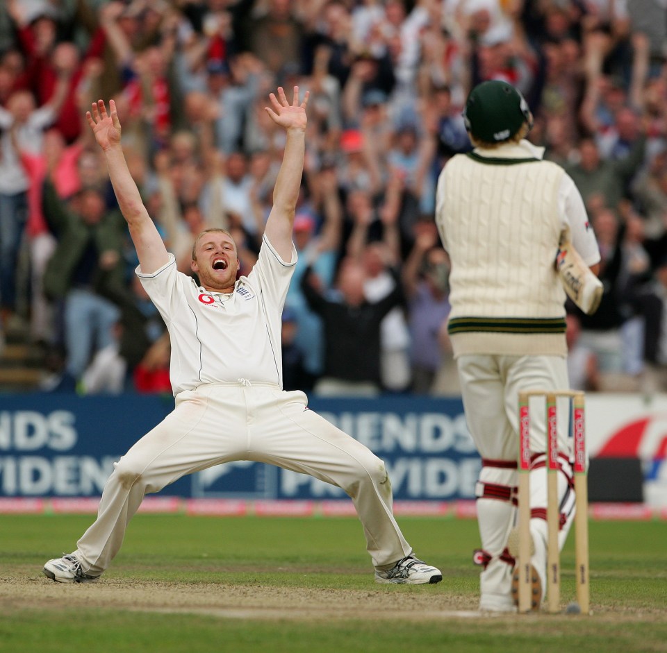  The ex-cricket ace played a crucial part in England's 2005 ashes win