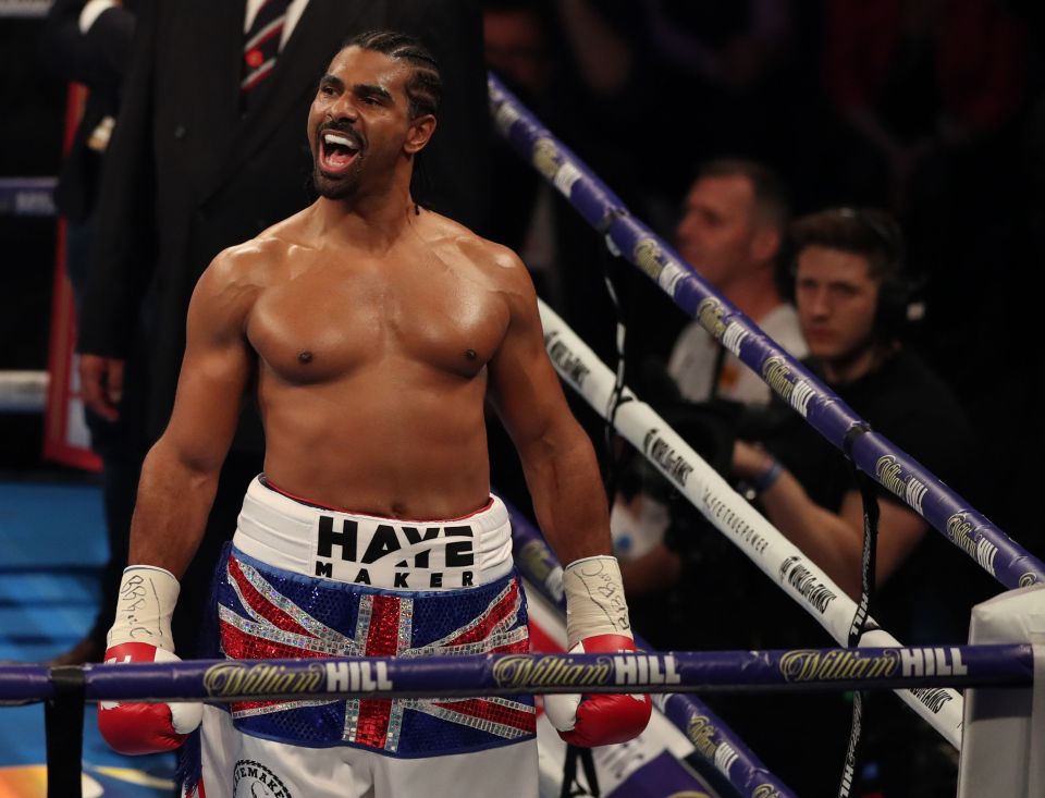  David Haye has not fought since his defeat to Tony Bellew in 2018