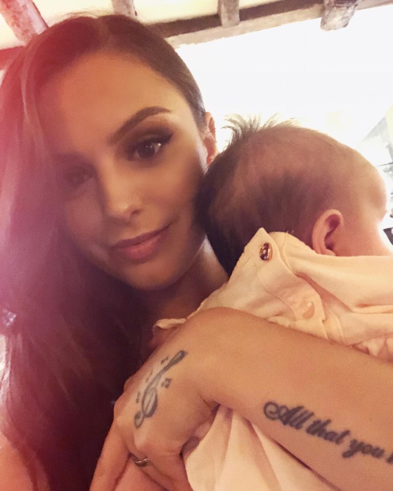  Former X Factor contestant Cher with 23-month-old daughter Delilah-Rae