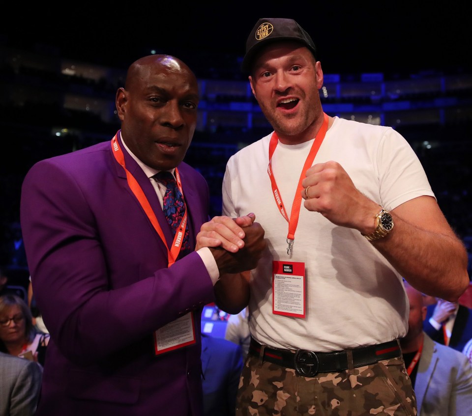 Frank Bruno, pictured with Tyson Fury, remains one of Britain’s most popular athletes