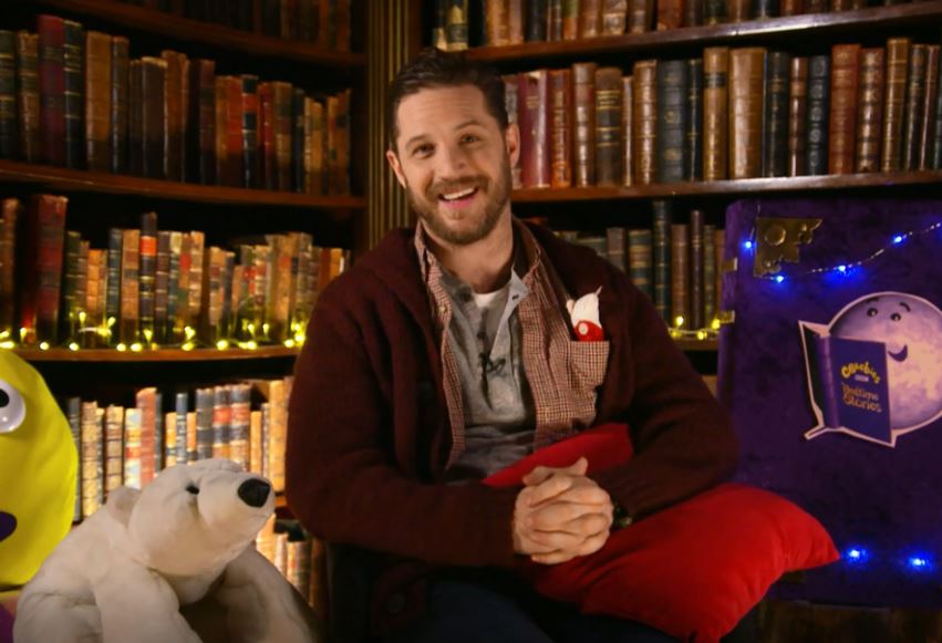  Tom Hardy is coming to the rescue of shattered parents by returning to CBeebies Bedtime Stories for a week