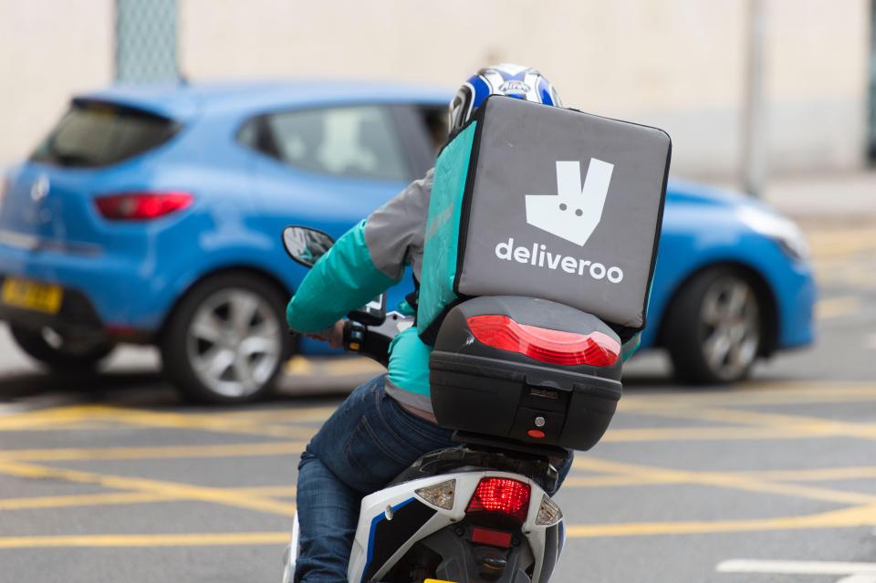 Deliveroo have a large network of driver's ready to deliver your groceries 