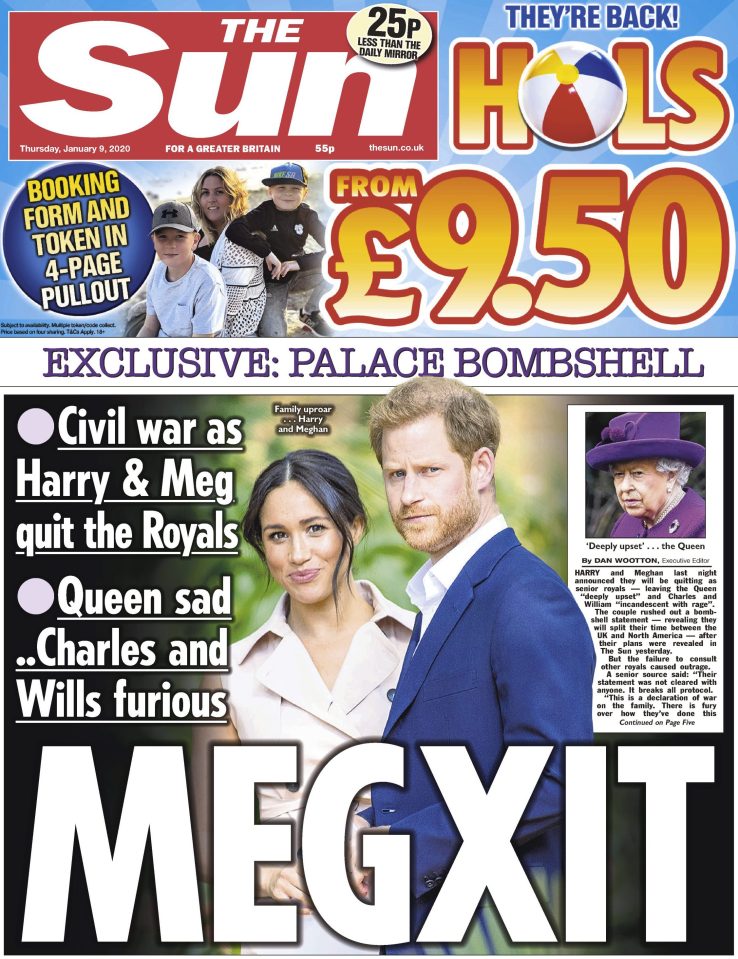  The Sun revealed in January that Meghan and Harry were planning to leave the royals and move to Canada