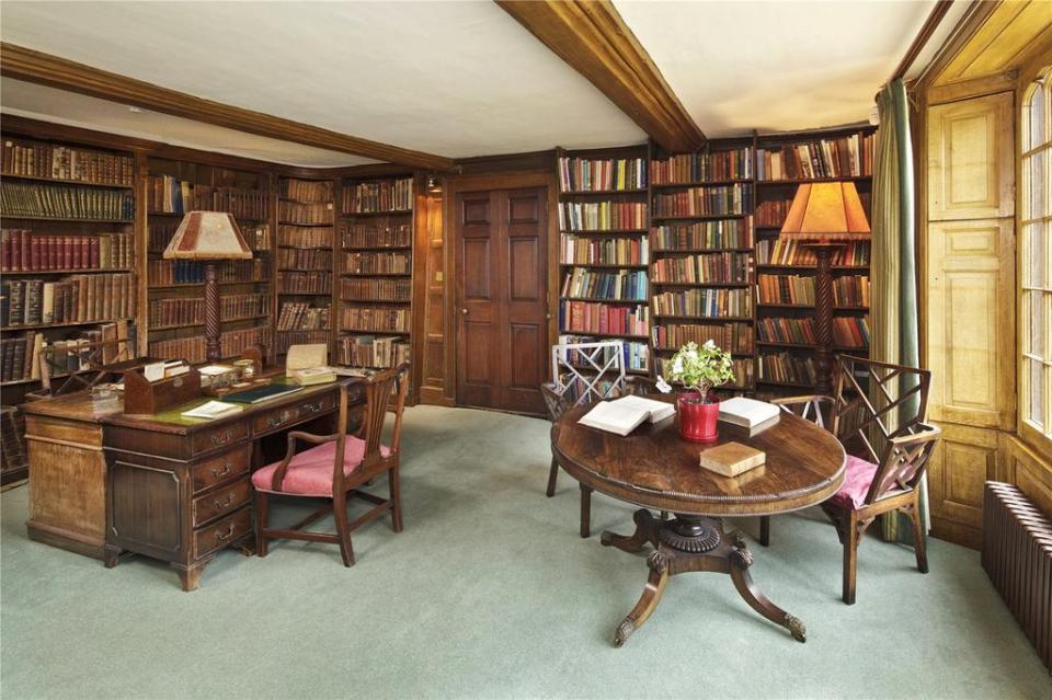  Jamie plans to upgrade his oak-panelled library within in the huge property