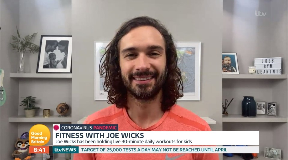 Joe Wicks revealed he has raised £80,000 for the NHS