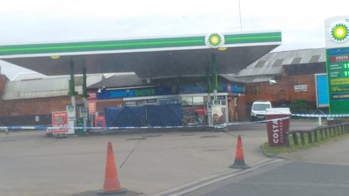  The victim was found critically injured at a BP garage in Coventry