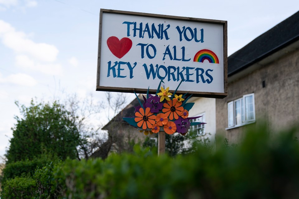  Britain thanks the NHS key workers fighting on the coronavirus frontline