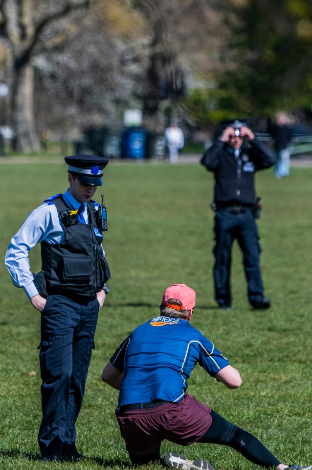 Some openly flouted the governments strict rules in Clapham Common today