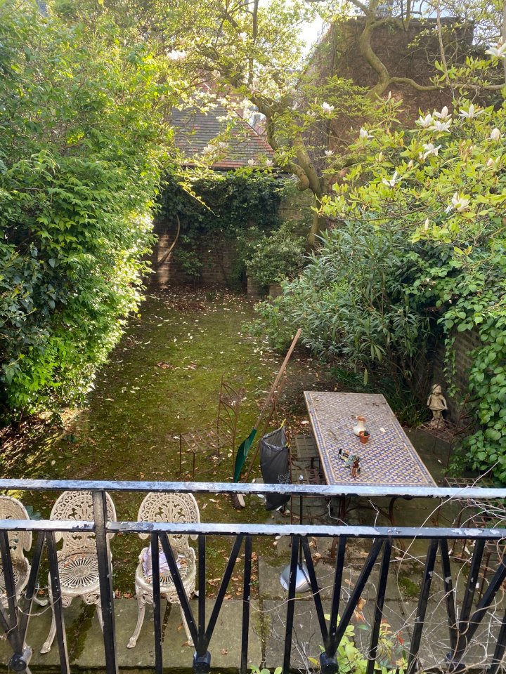  Piers' modest back garden in London