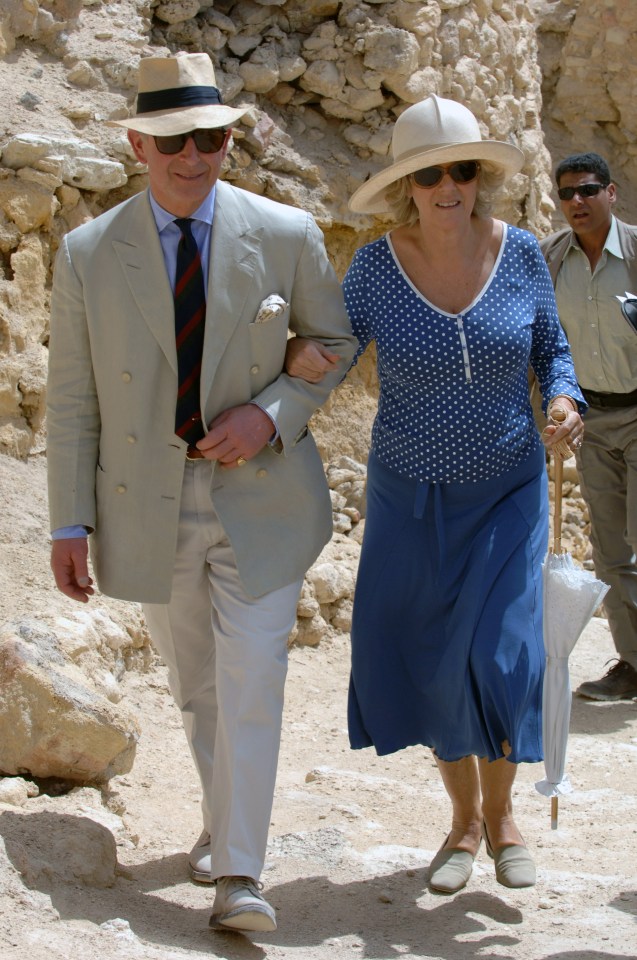  On a 2006 trip to El Alamein in North Africa, where Camilla’s father Major Bruce Shand fought in World War Two, the couple visited a desert town called Siwa