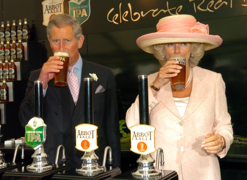  They poured the pints together behind the bar of a pub in Bury St Edmunds, Suffolk, in July 2005