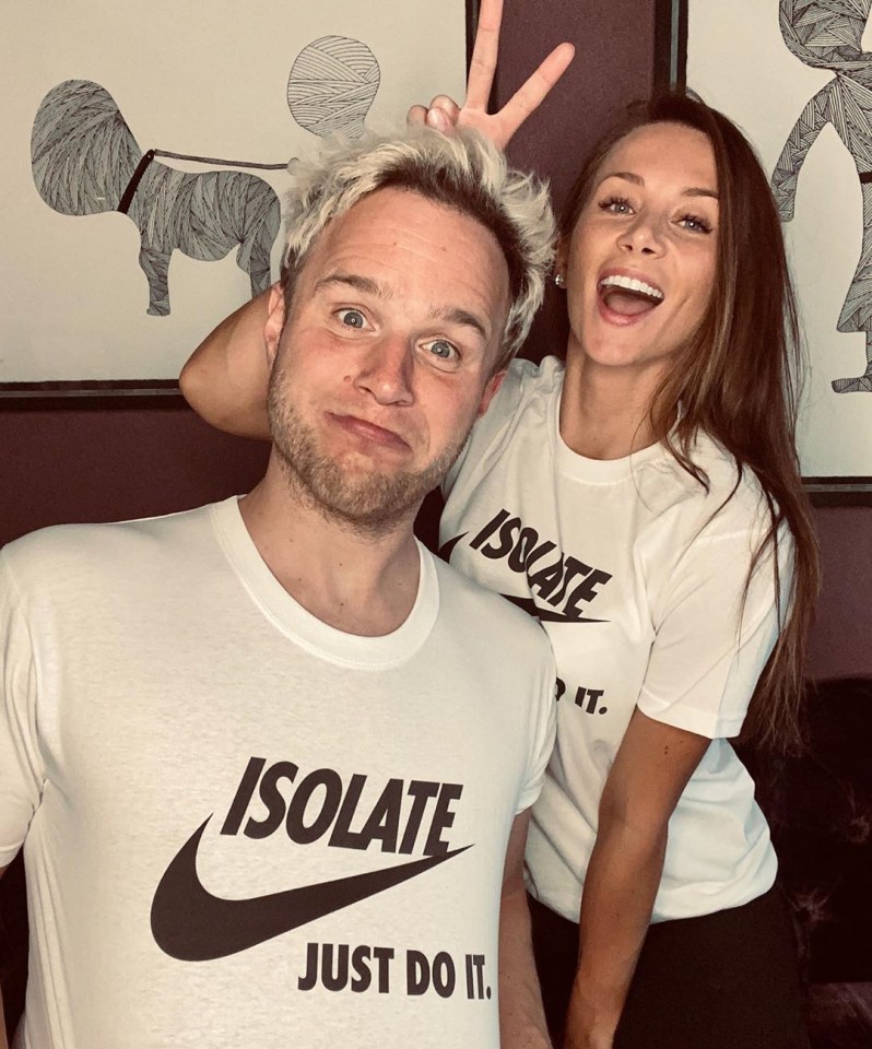  Olly Murs shared a playful snap with girlfriend Amelia Tank on Instagram