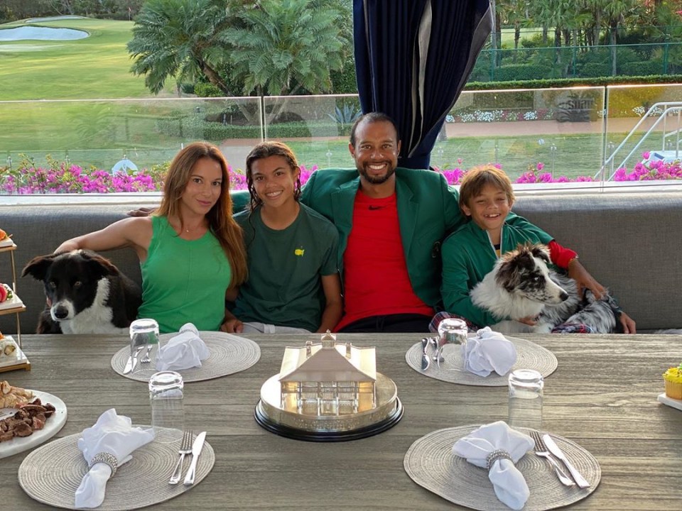  Tiger Woods is defending champ but had to have his Champions' Dinner at home