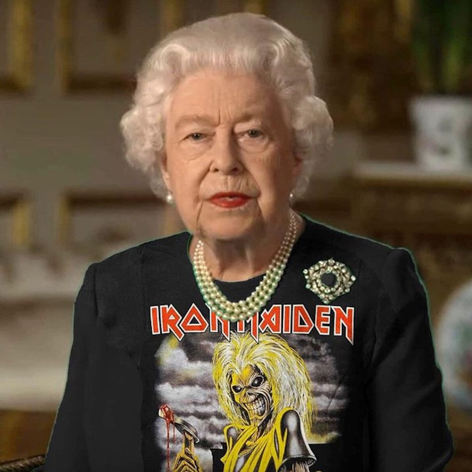 We never knew the Queen was such a big fan of heavy metal either