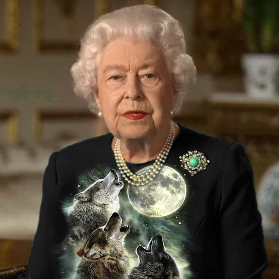 Who's to say the Queen doesn't own this T-shirt?