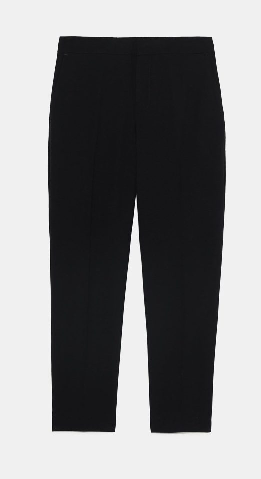  Complete the look with matching black trousers