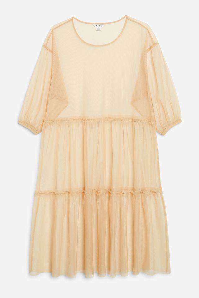  Monki has this similar sheer cream dress and is a huge trend this season