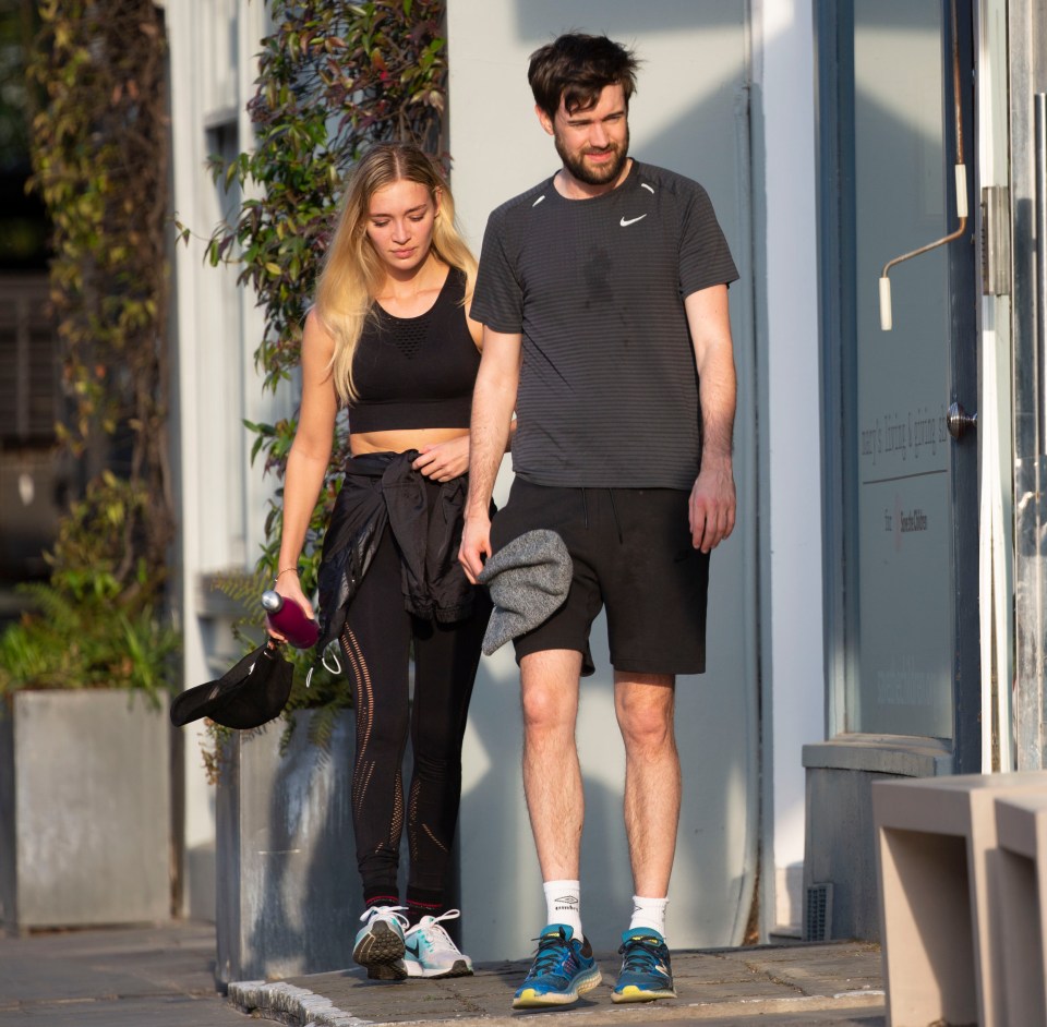  The couple were spotted working out together earlier this month