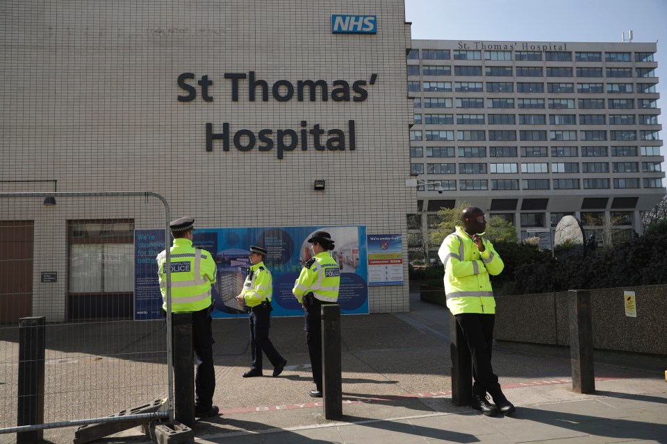 Mr Johnson has been receiving treatment at St Thomas' Hospital in London