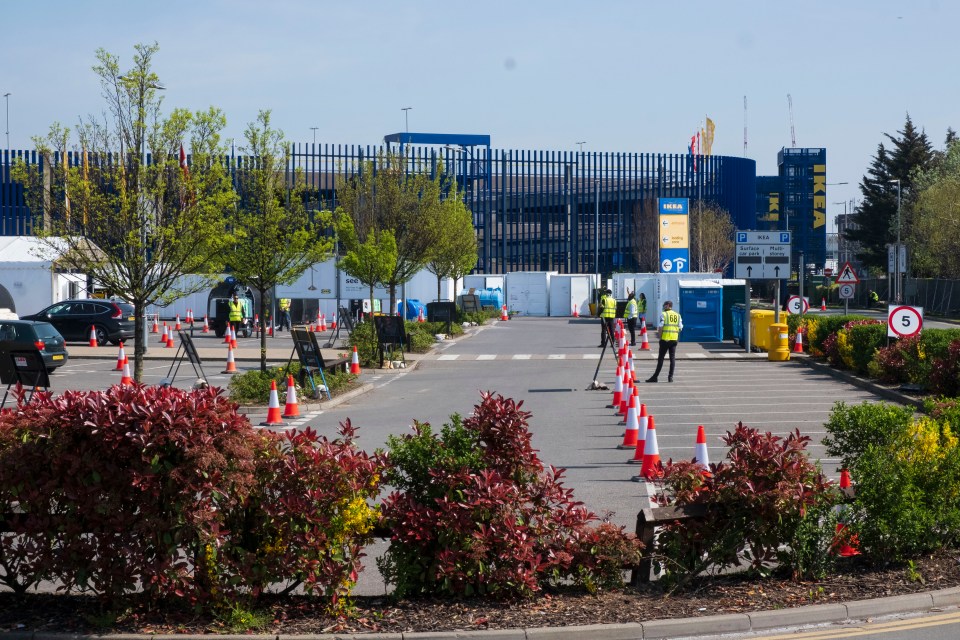  Some cars did U-turns after spotting the 'by appointment only' sign at the Wembley test centre