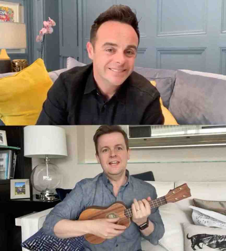  Ant and Dec were keen to show off their musical skills in a hilarious Instagram clip