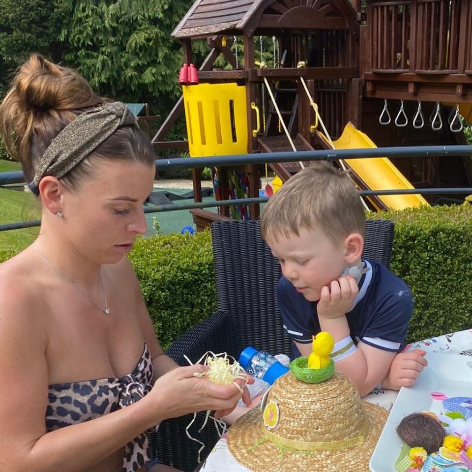  Coleen Rooney enjoyed some quality time with her boys