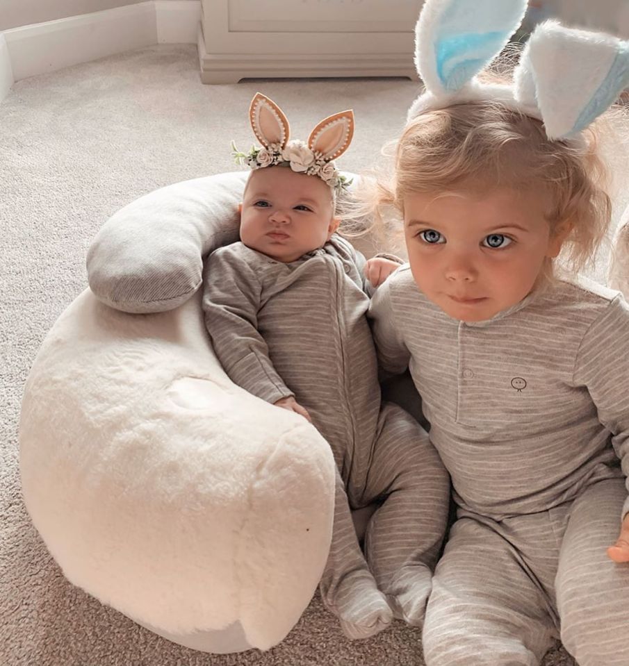  Gaz Beadle's two young children also transformed into bunnies