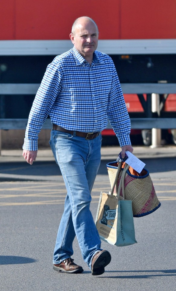 Ingram was spotted out shopping at a supermarket near his Wiltshire home today