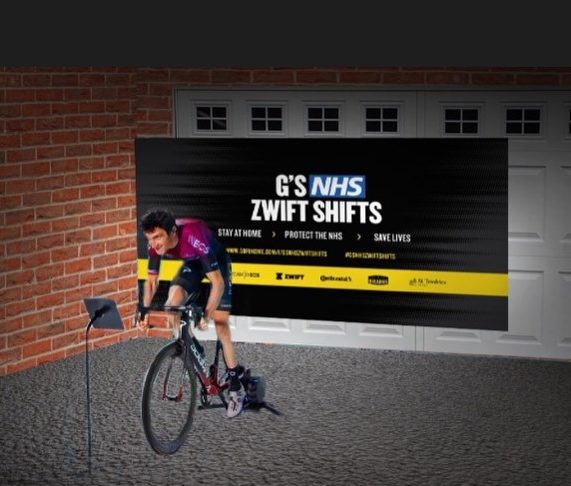 Welshman Geraint Thomas has turned the coronavirus lockdown to good purpose with a charity ride